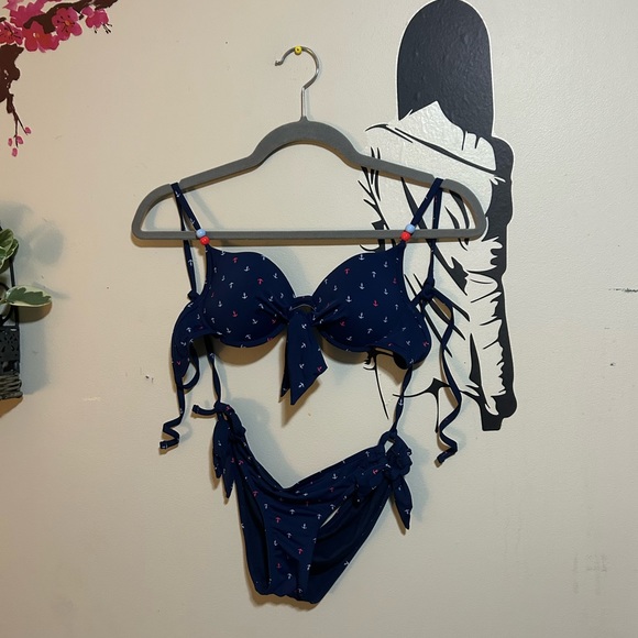 Navy Bikini Set - Picture 2 of 12